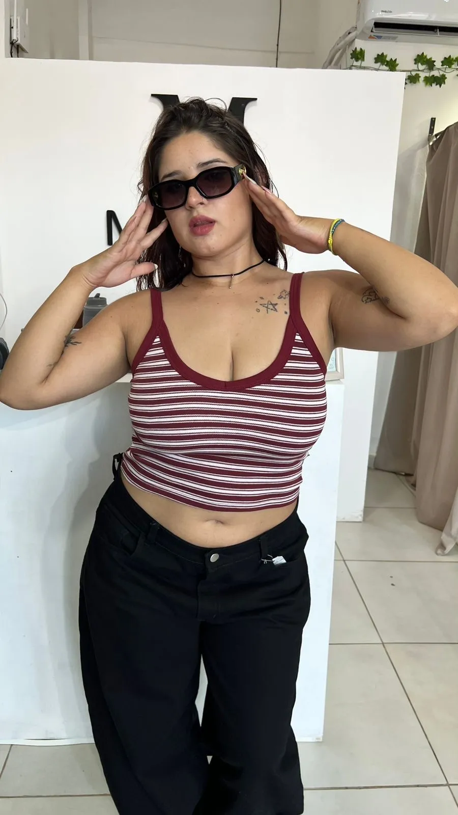 Musculosa Isa - Bordo