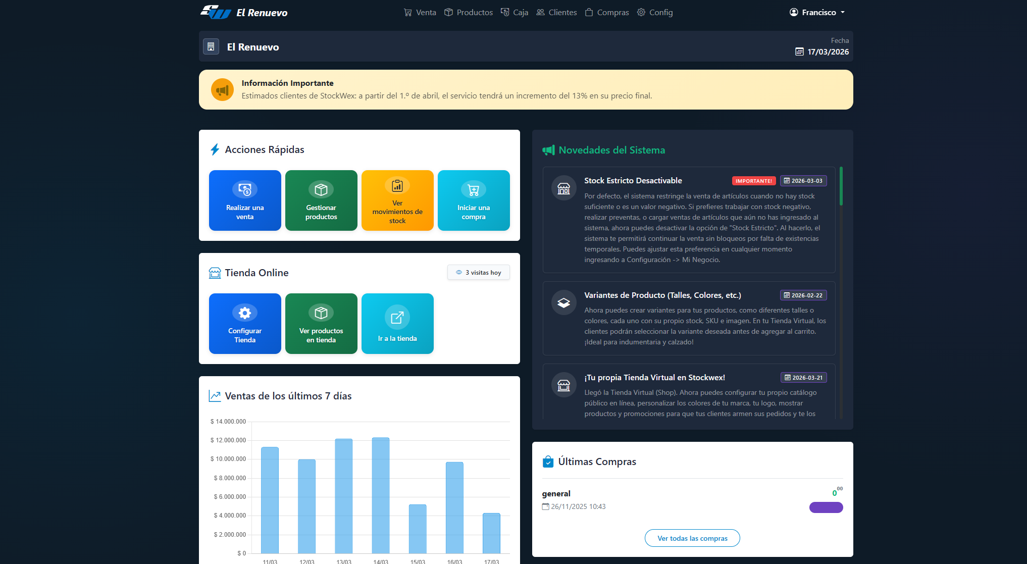 Stockwex Dashboard